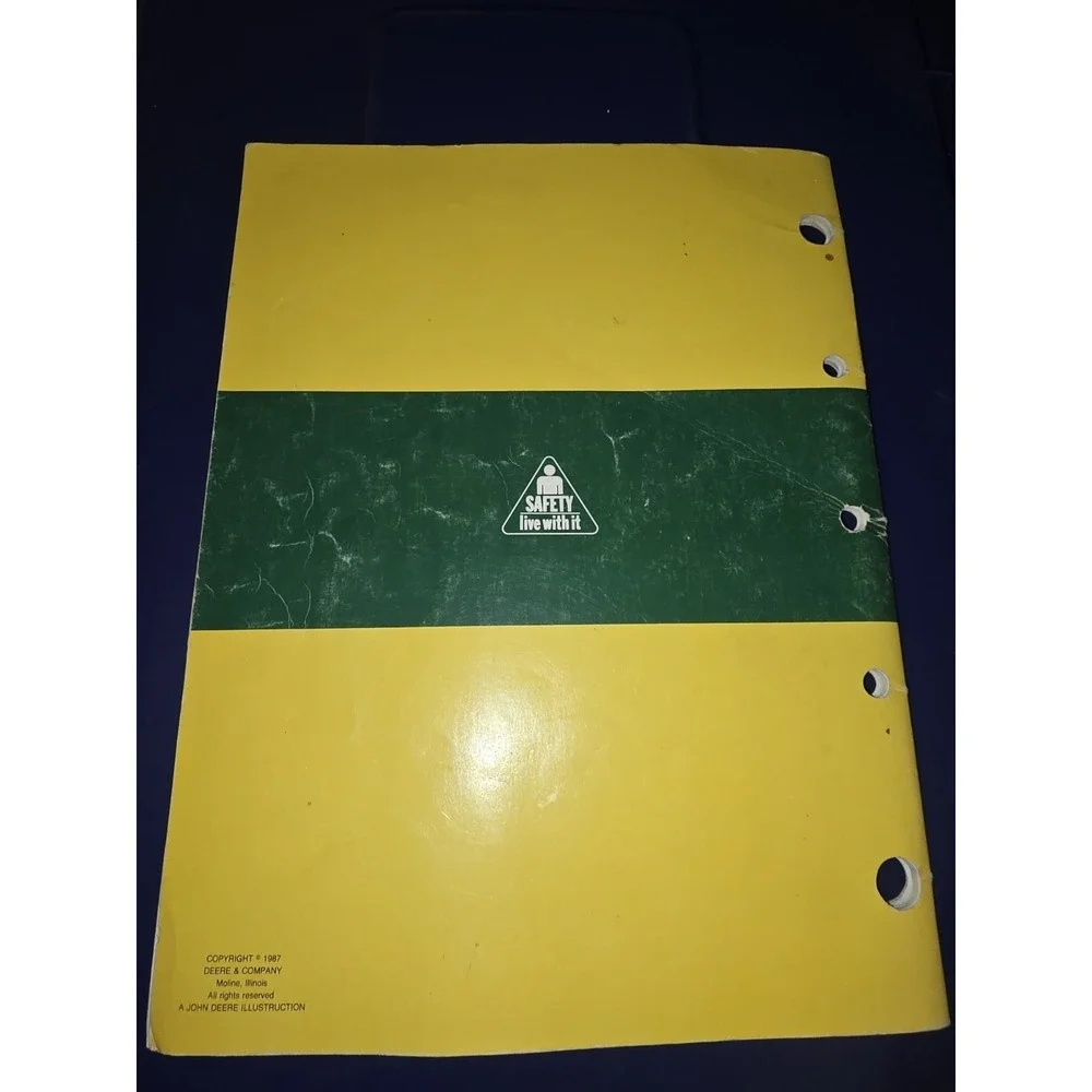 1987 JOHN DEERE RIDING MOWERS OPERATORS MANUAL ORIGINAL‎
